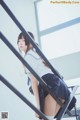 Coser @ 桜 桃 喵 Vol.074: 蓝白 水手服 (39 photos)